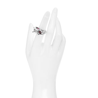John Hardy Sterling Silver Ruby Naga Dragon Ring 52 6 2 of 6