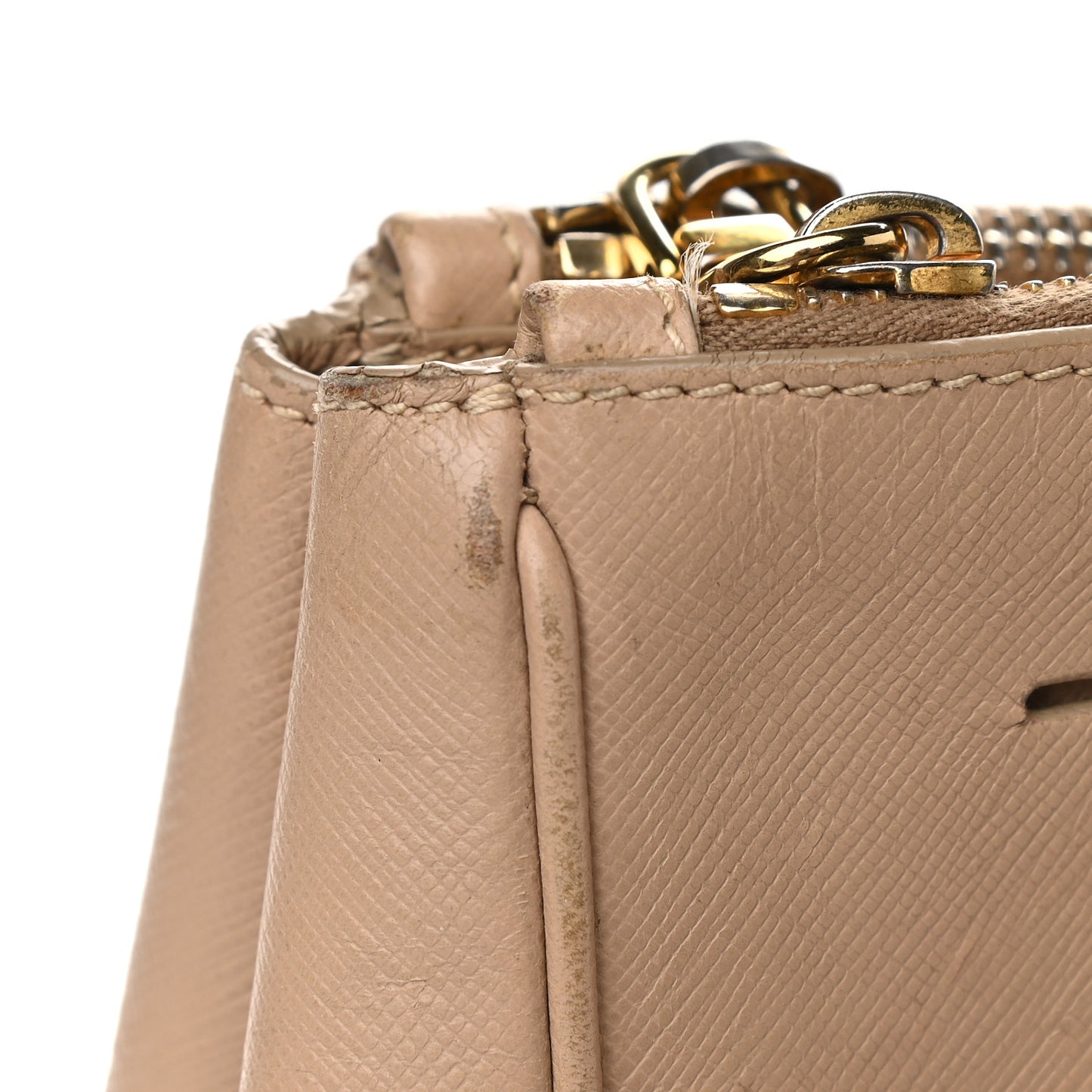 Saffiano Medium Galleria Double Zip Tote Cammeo