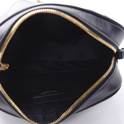 Saint Laurent Calfskin Matelasse Monogram Lou Camera Bag Black 5 of 10