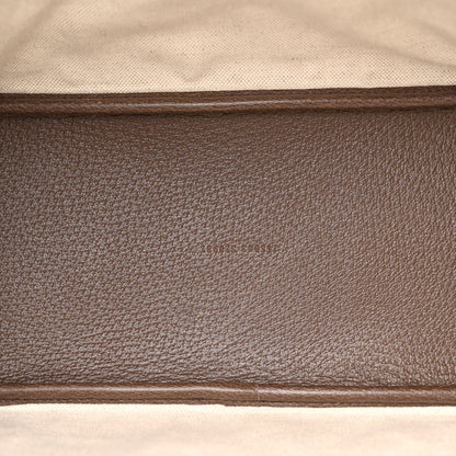 Gucci GG Supreme Monogram Textured Calfskin Small Ophidia Shoulder Tote Bag Beige Ebony New Acero 5 of 10