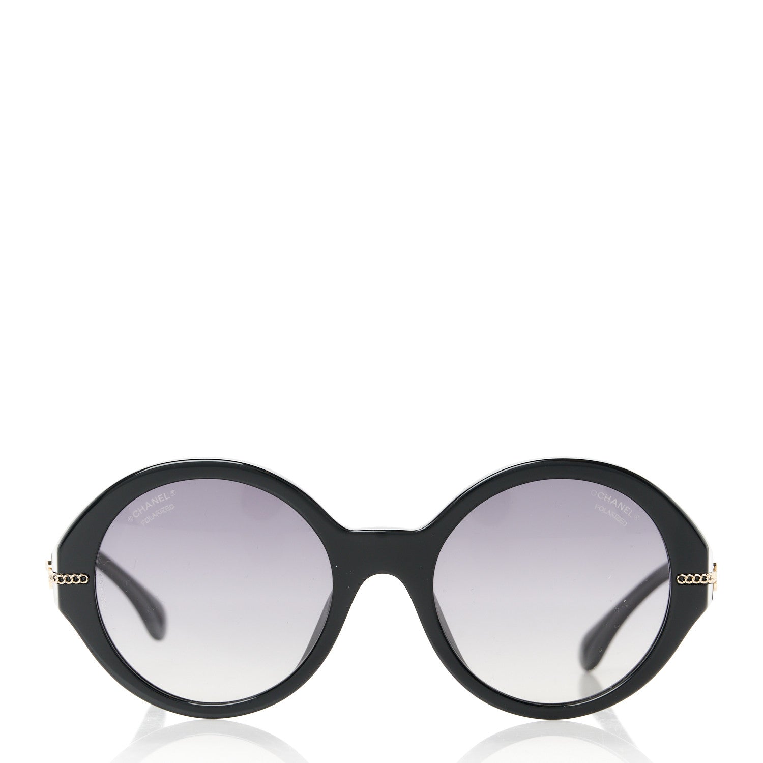 Chanel Calfskin Chain Sunglasses 5511-A Black 2 of 8