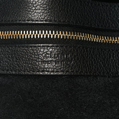 Celine Soft Grained Calfskin Small Belt Cabas Phantom Black 6 of 12