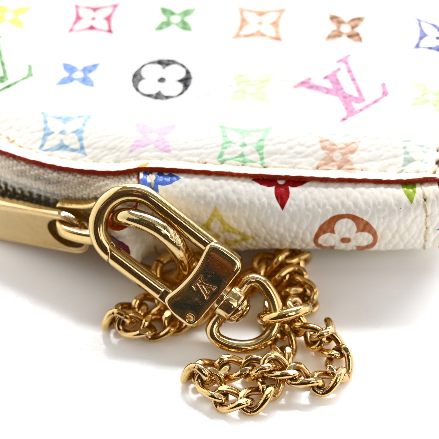 Louis Vuitton Monogram Multicolor Coeur Heart Coin Purse White 9 of 11
