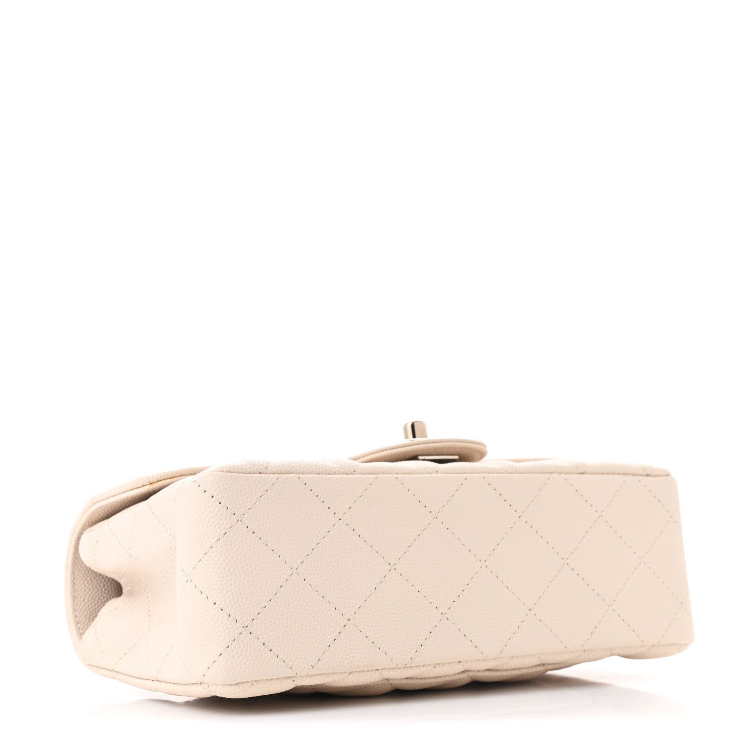 Chanel Caviar Quilted Mini Rectangular Flap Light Beige 4 of 11