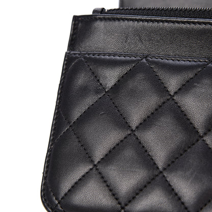 Chanel Lambskin Quilted Wallet On Chain WOC Black 12 of 14