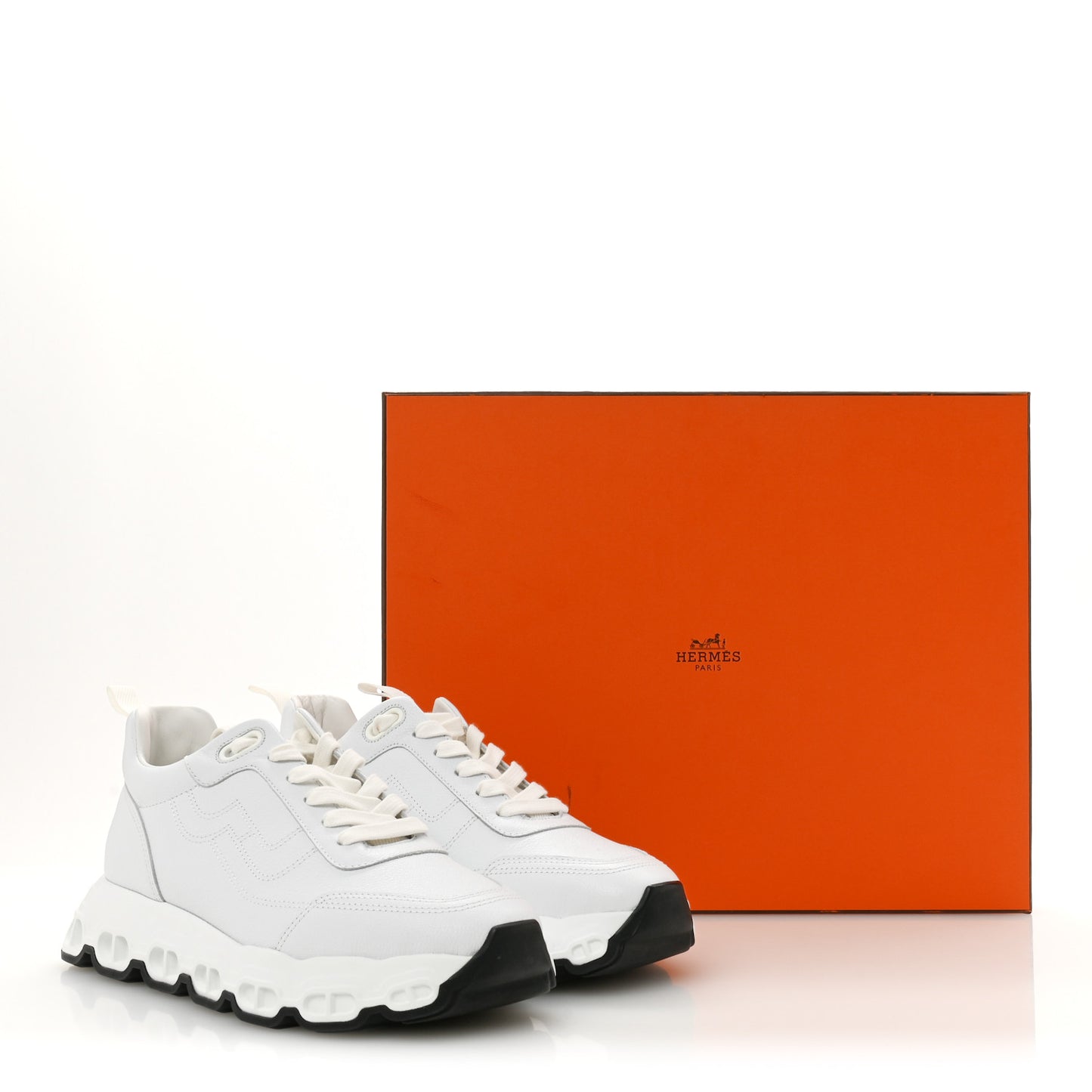 Goatskin Impulse Sneakers 37 White