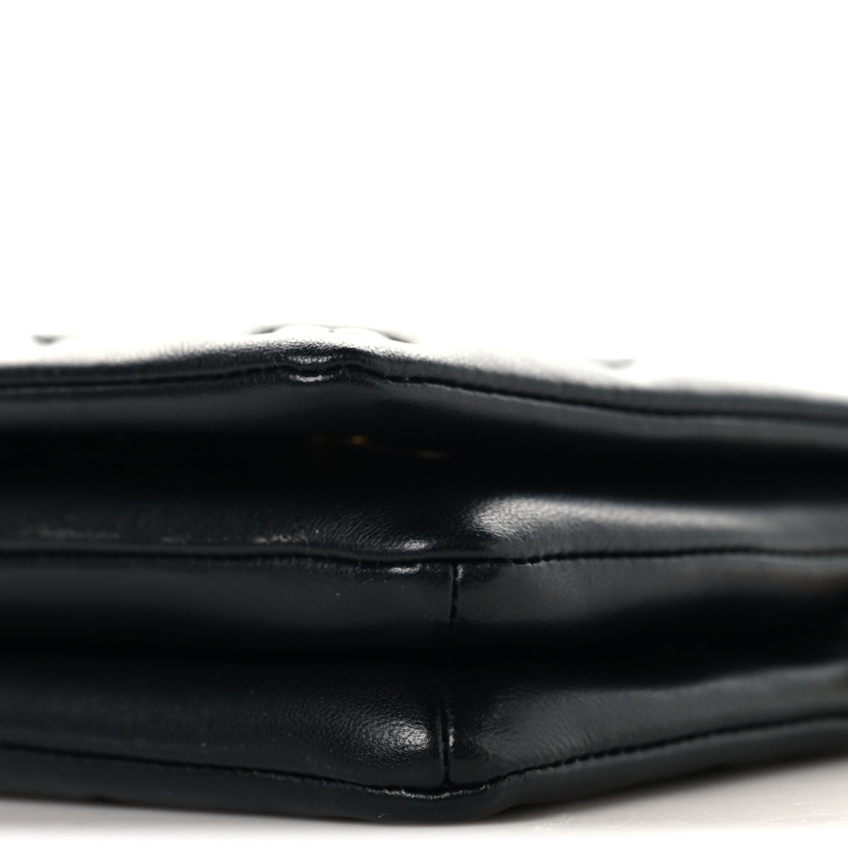 Lambskin Embossed Monogram Pochette Coussin Black