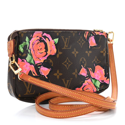Louis Vuitton Monogram Roses Pochette Accessories Long Strap 3 of 13