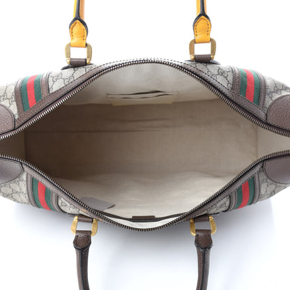 Gucci Soft GG Supreme Monogram Web Neo Vintage Duffle Bag Beige New Acero Crop 4 of 9