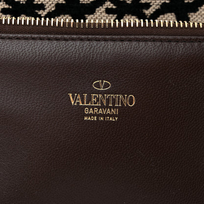 Valentino Garavani Toile Iconographe Goatskin Small Le Quatrieme Shopping Bag Naturale Black Fondant 7 of 10