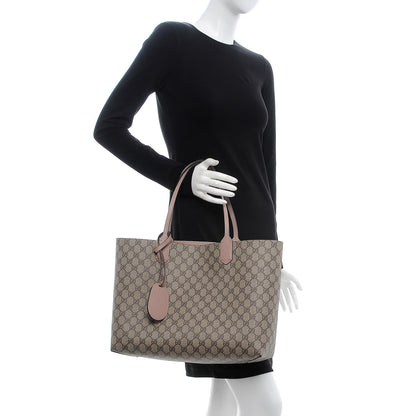 Gucci GG Supreme Monogram Medium Reversible Tote Beige Dark Cipria 3 of 11
