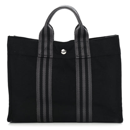 Hermes Canvas Herline PM Tote Black 1 of 8