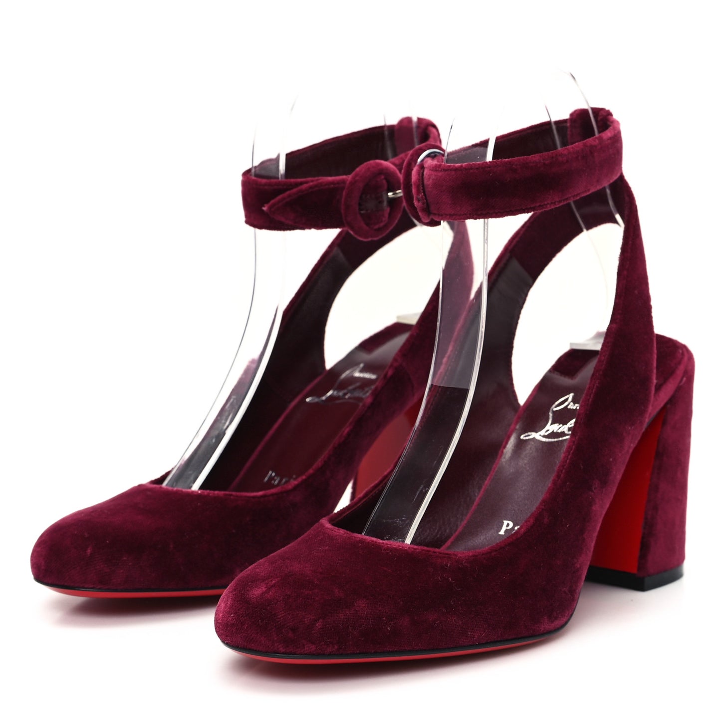 Velvet Miss Sab Sling 85 Pumps 35.5 Burgundy