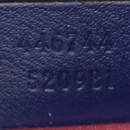 Gucci Velvet Matelasse Mini GG Marmont Shoulder Bag Cobalt Blue 7 of 9