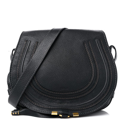 Chloe Calfskin Medium Marcie Round Crossbody Bag Black 1 of 20