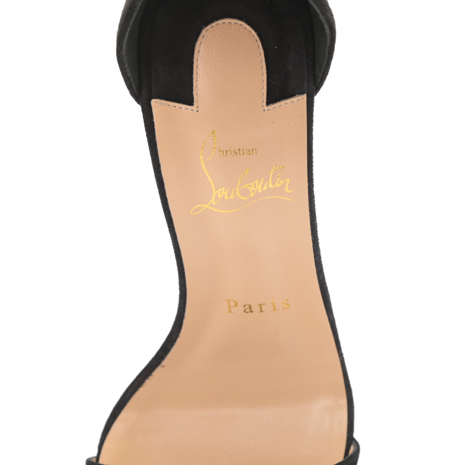 Christian Louboutin Veau Velours Planetava Spike 100 Sandals 36.5 Black 6 of 8