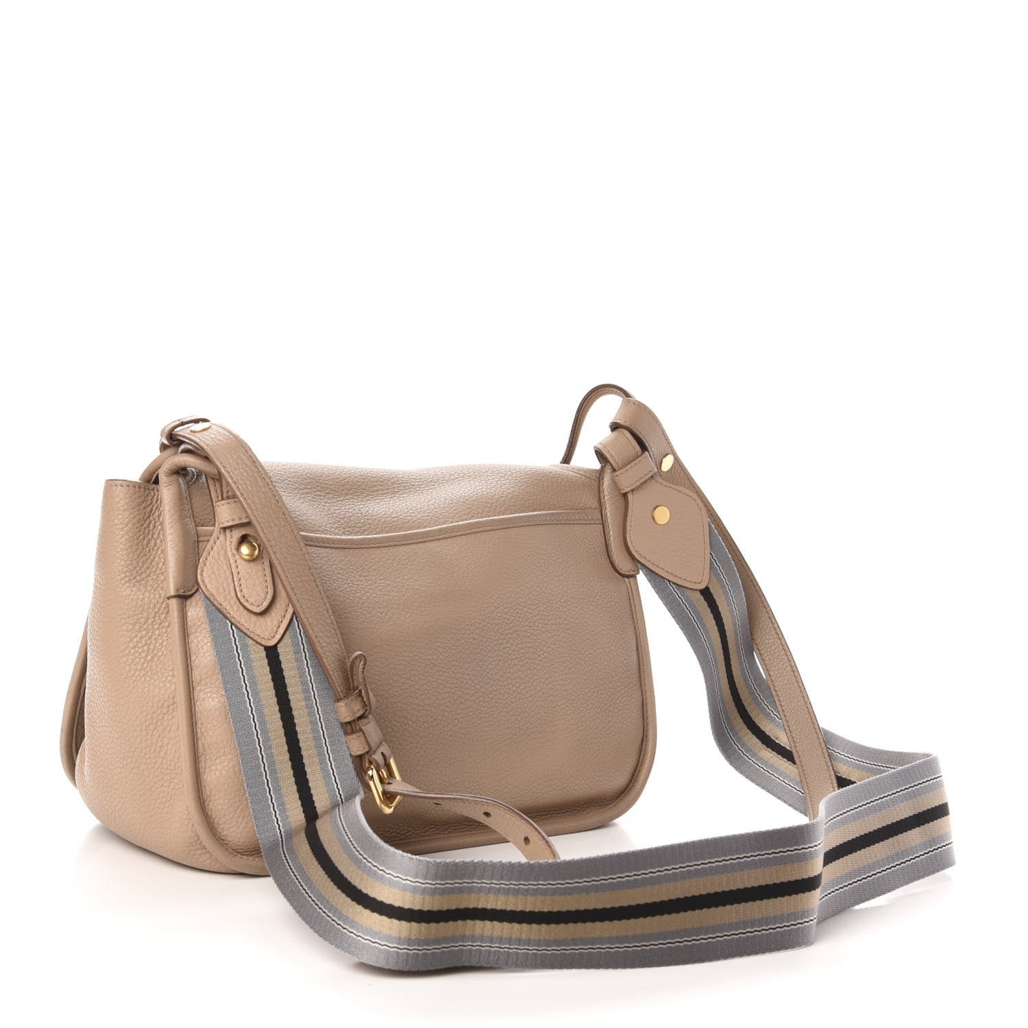 Prada Vitello Daino Logo Messenger Cammeo 4 of 12