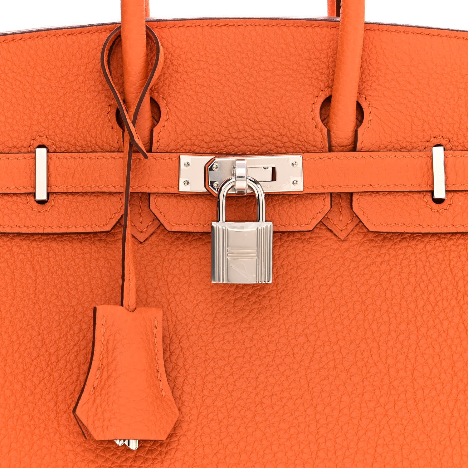 Hermes Togo Birkin 25 Orange 8 of 12