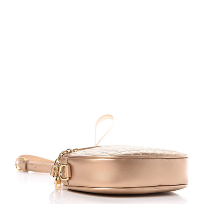 Celine Laminated Calfskin Quilted Small C Charm Bag Gold 4 of 10