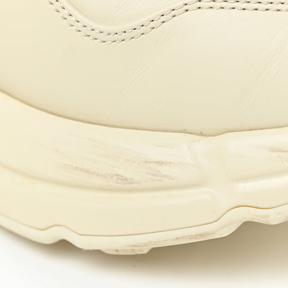 Gucci Calfskin Logo Womens Rhyton Sneakers 40 Ivory 18 of 20