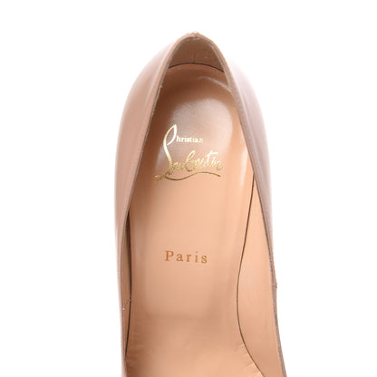 Christian Louboutin Jazz Calfskin Decollete 868 100 Pumps 40.5 Nude 6 of 11