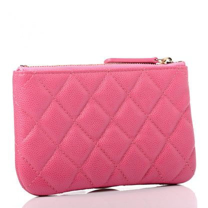 Chanel Caviar Quilted Small Cosmetic Case Pink 3 of 7