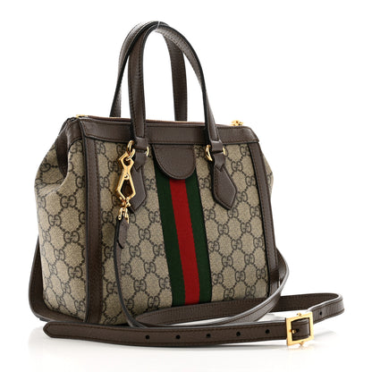 Gucci GG Supreme Monogram Small Ophidia Tote Bag Brown 3 of 10