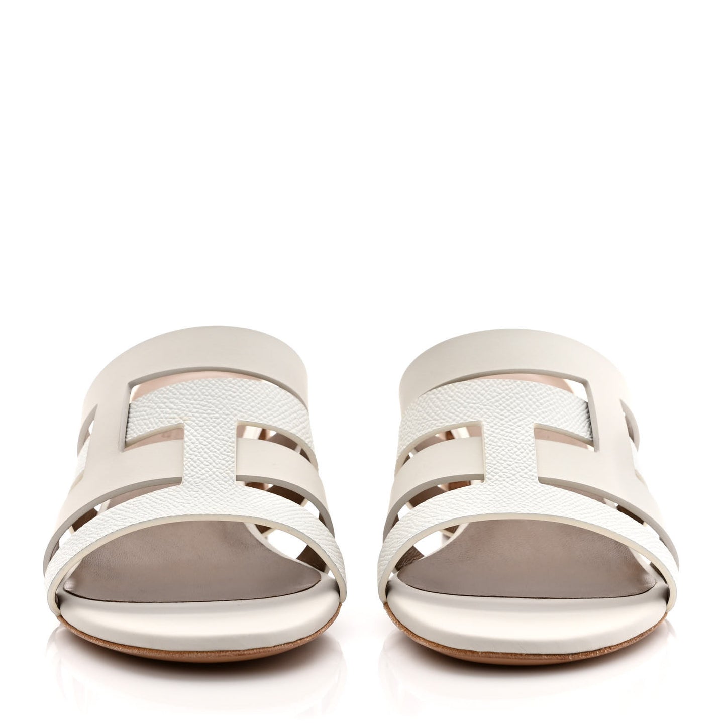 Calfskin Amica Sandals 37 White