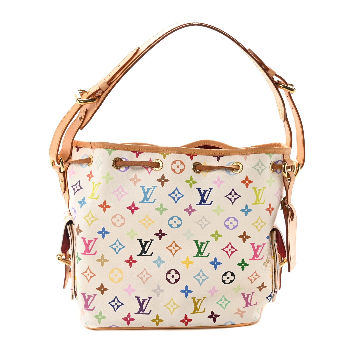 Monogram Multicolor Petit Noe White