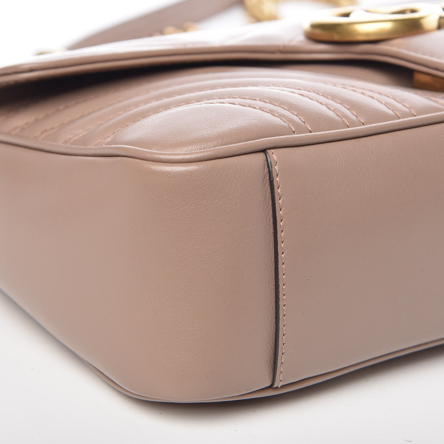 Calfskin Matelasse Small GG Marmont Shoulder Bag Porcelain Rose
