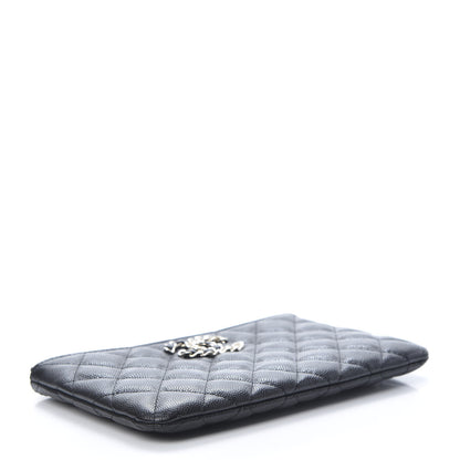 Chanel Caviar Quilted Small French New Wave CC Pouch Black 4 of 8
