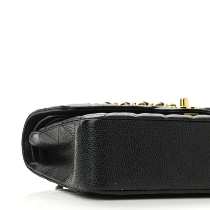 Chanel Caviar Quilted Medium Double Flap Black 9 of 11