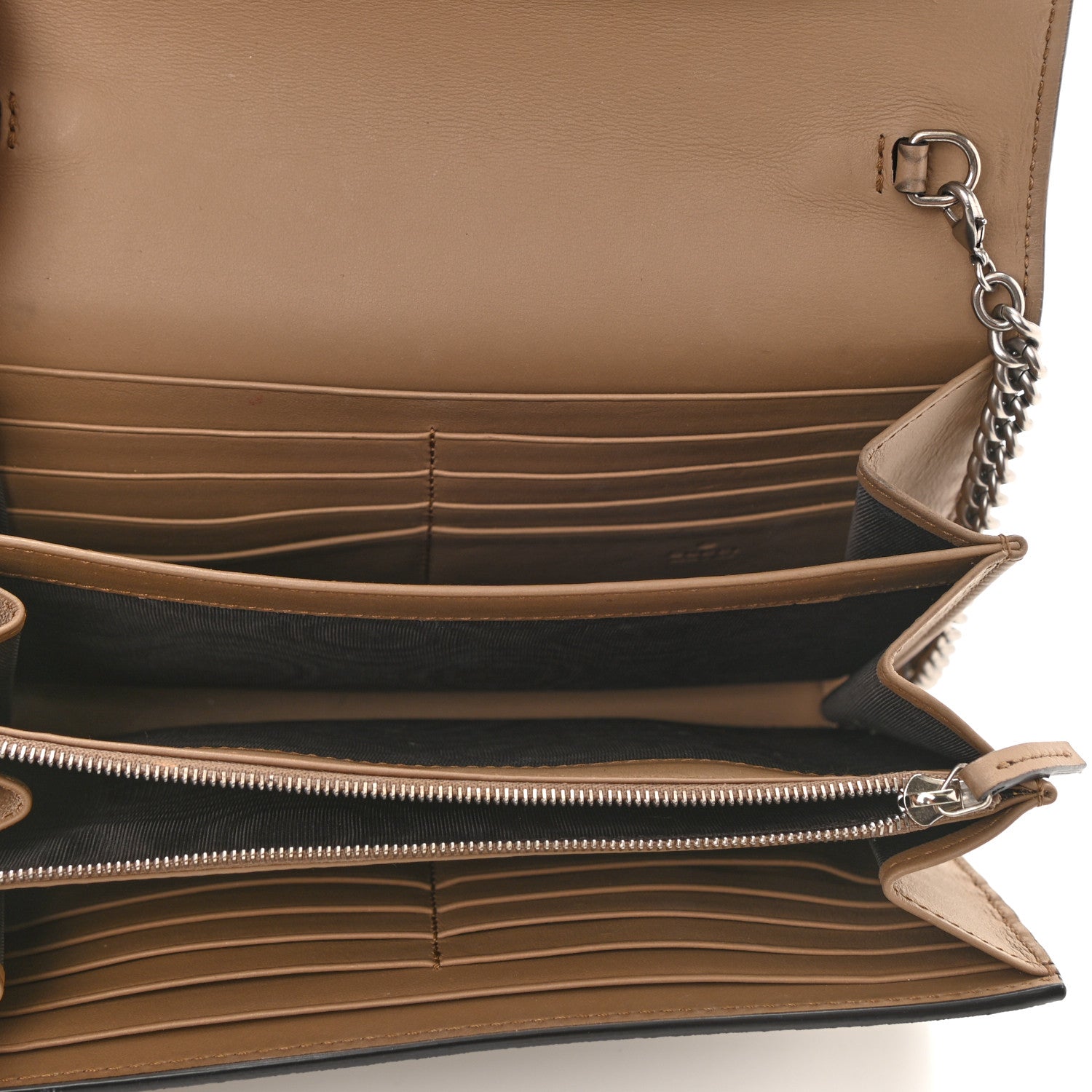Gucci GG Supreme Monogram Mini Dionysus Chain Wallet Beige Taupe 5 of 11