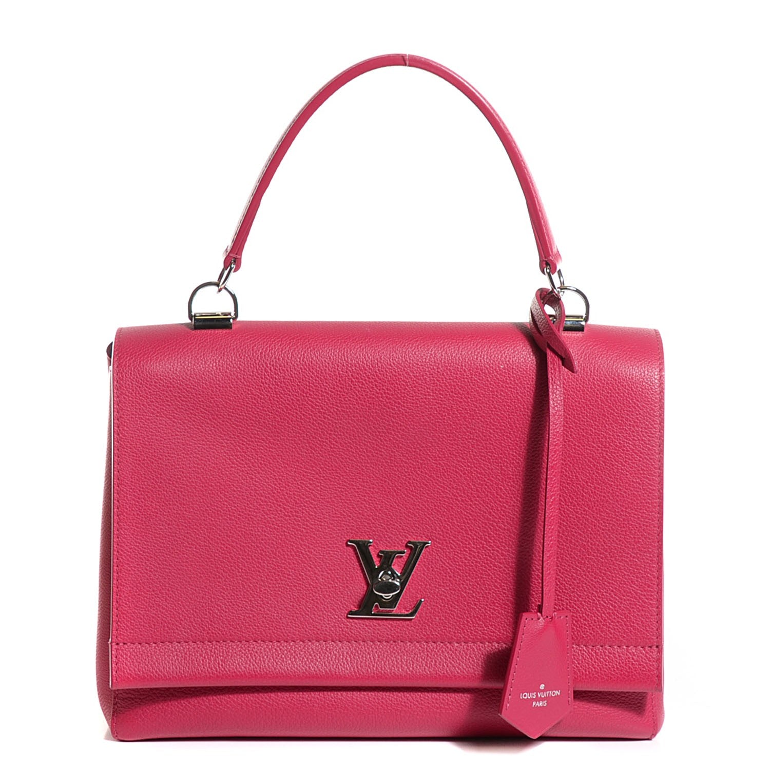 Louis Vuitton Calfskin Lockme II Top Handle Dahlia 1 of 7