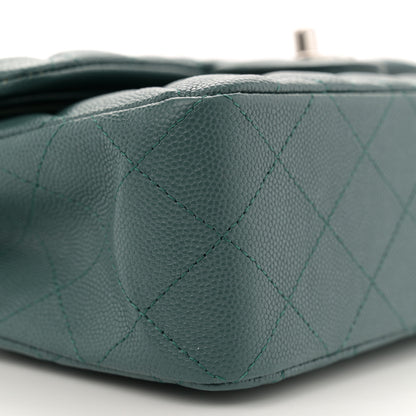 Chanel Caviar Quilted Small Double Flap Green 9 of 10