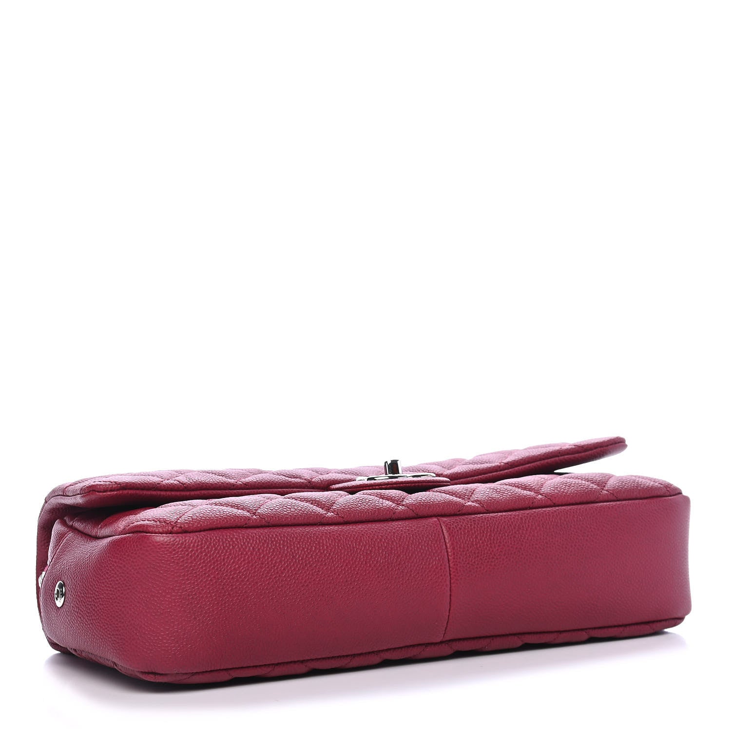Chanel Caviar Quilted Jumbo Easy Flap Dark Pink 4 of 9