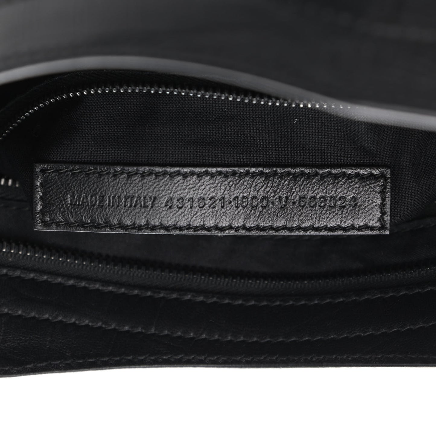 Matte Supple Lambskin Crocodile Embossed Classic Black Hardware S City Black