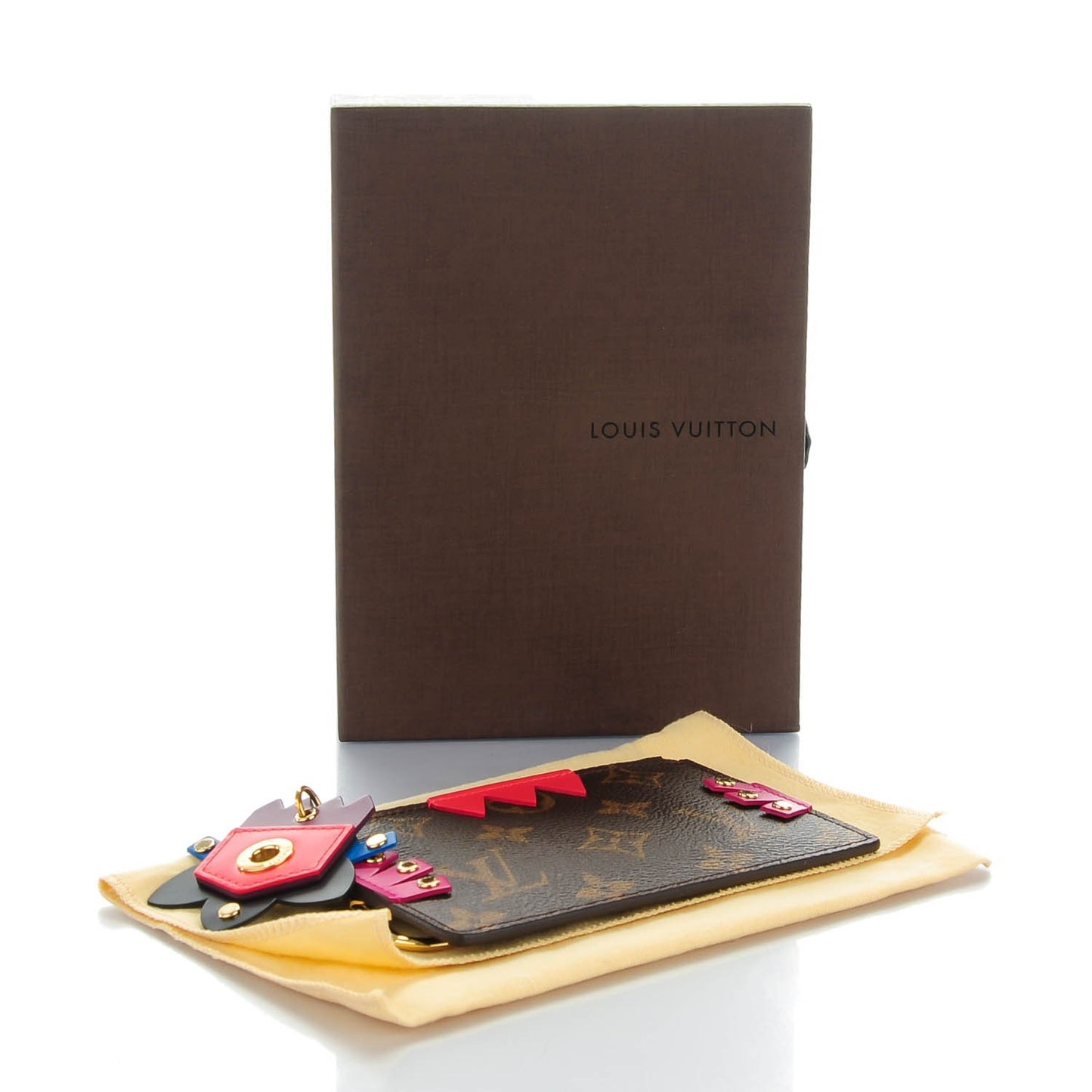 Monogram Totem Key Pouch Flamingo