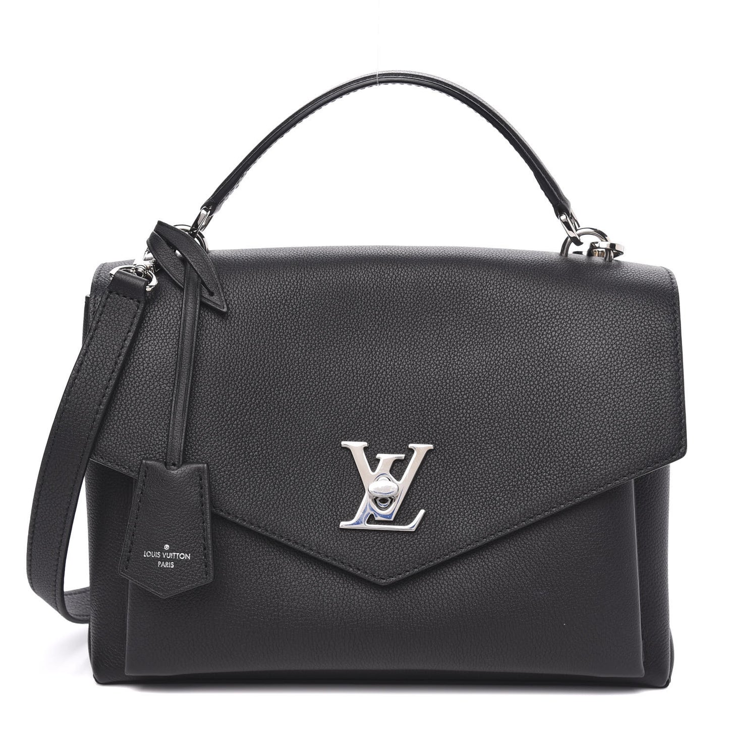 Soft Calfskin My Lockme Top Handle Black
