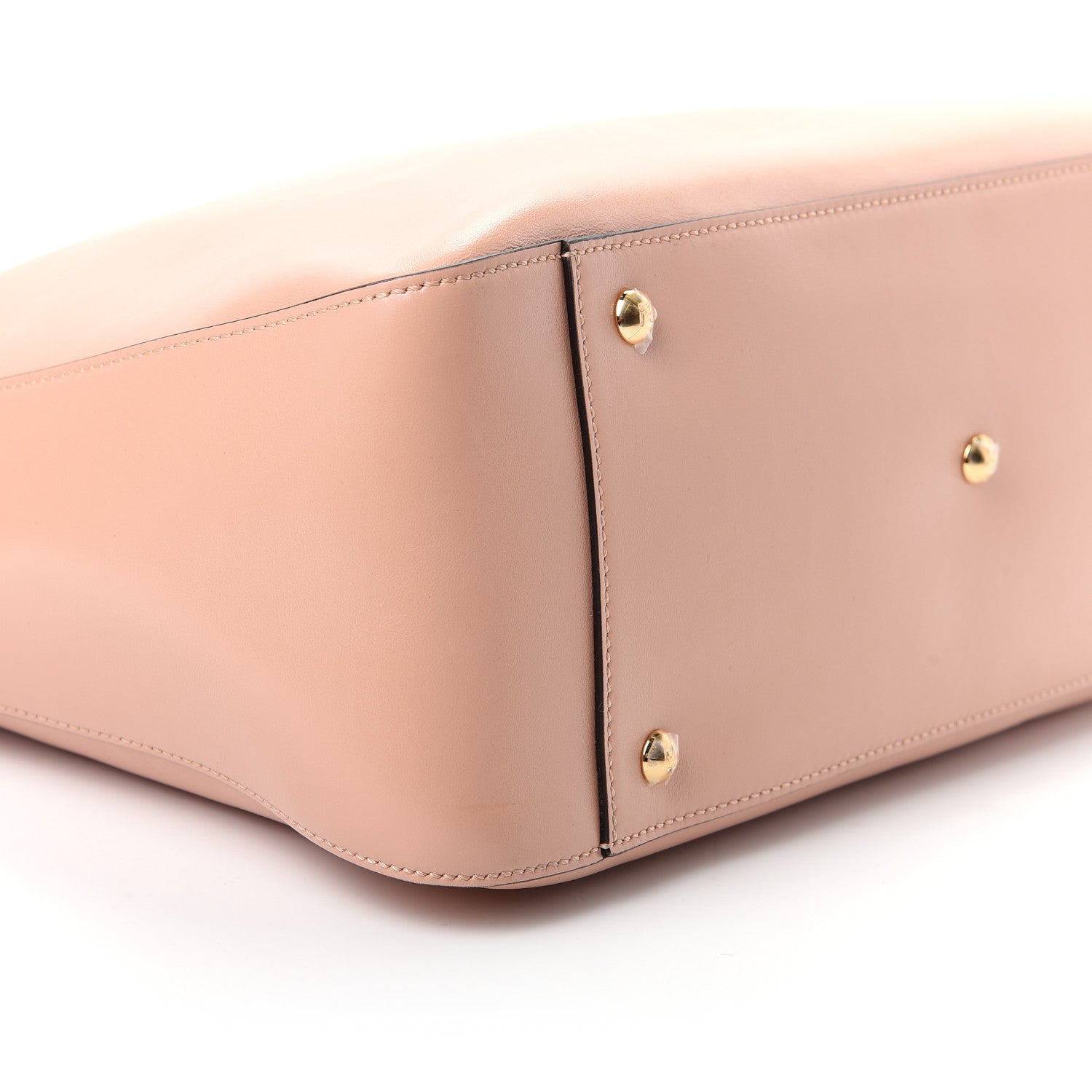Fendi Vitello Glacier Medium FF Tote Rosa Bourbon 6 of 9