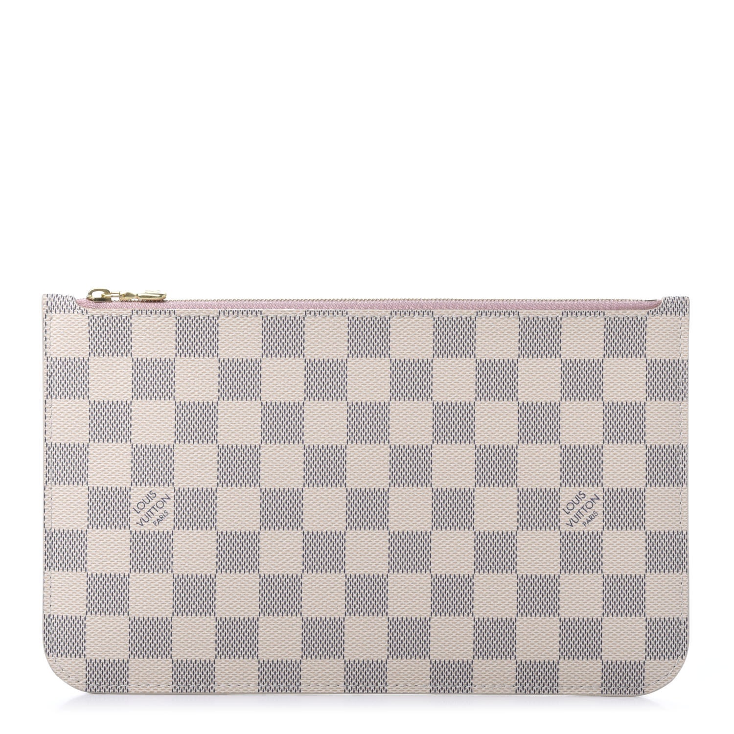 Louis Vuitton Damier Azur Neverfull MM GM Pochette Rose Ballerine 1 of 10