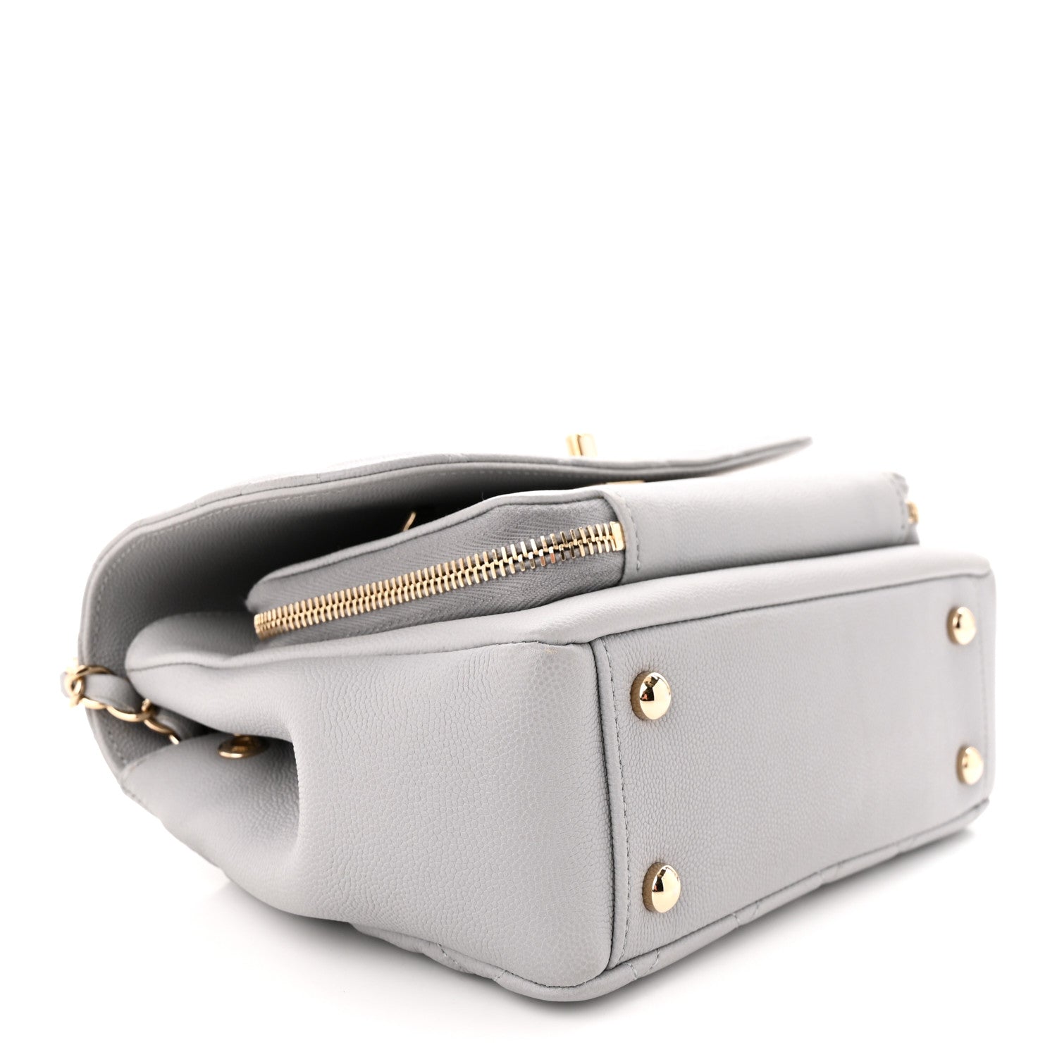 Chanel Caviar Quilted Medium Business Affinity Flap Grey 4 of 11