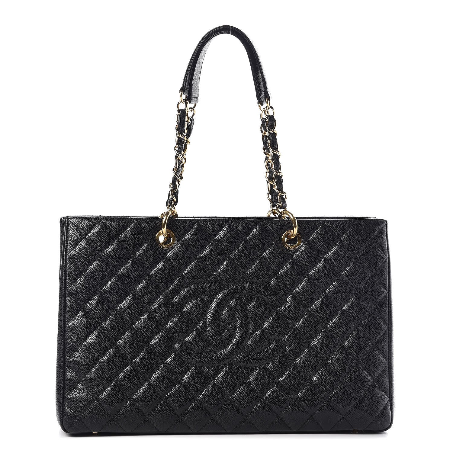 Chanel Caviar Quilted XL Grand Shopping Tote GST Black 1 of 15