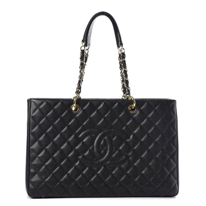 Chanel Caviar Quilted XL Grand Shopping Tote GST Black 1 of 15