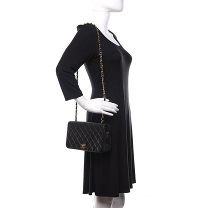 Chanel Lambskin Quilted Small Single Flap Black 2 of 12