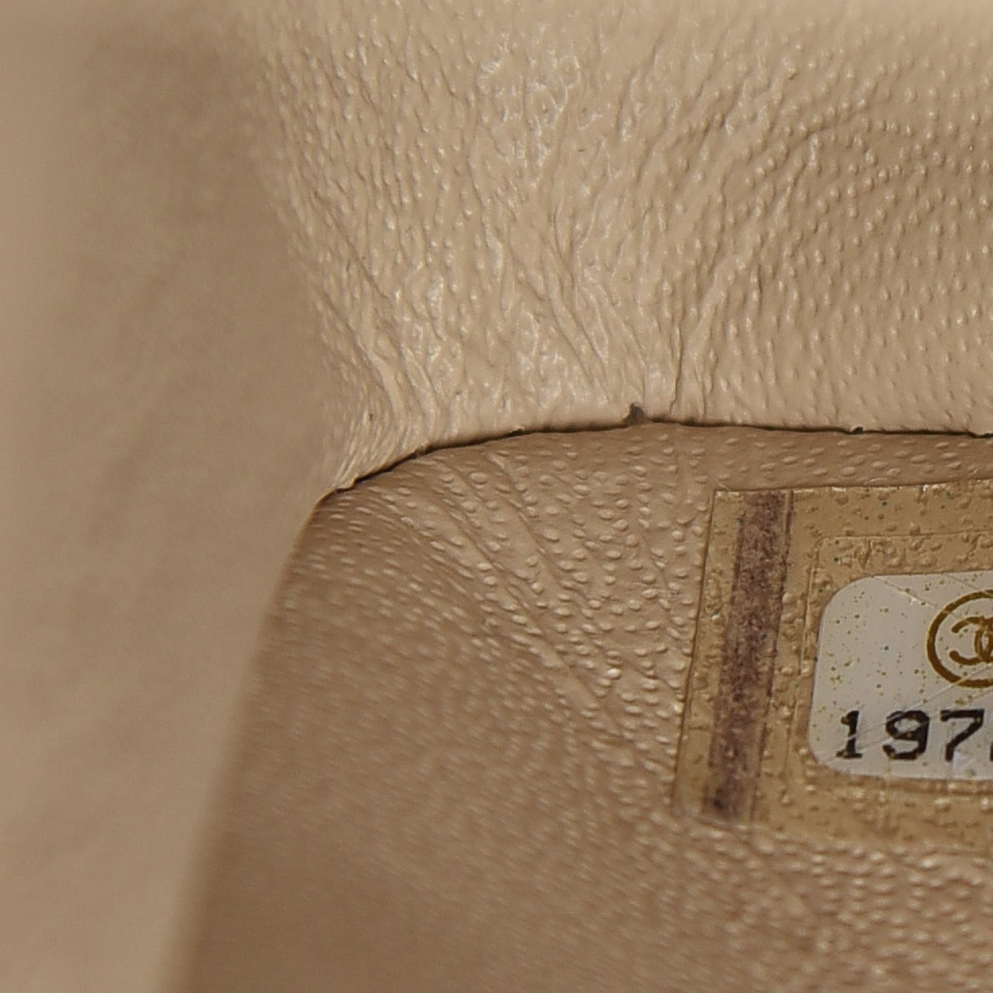 Caviar Quilted Jumbo Double Flap Light Beige