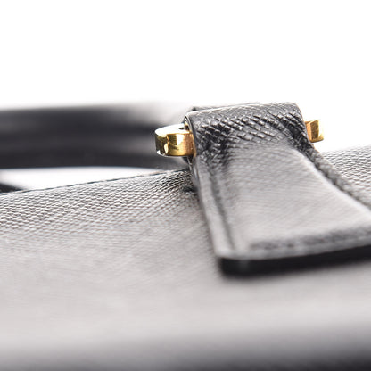 Prada Saffiano Lux Micro Galleria Double Zip Tote Black 19 of 19