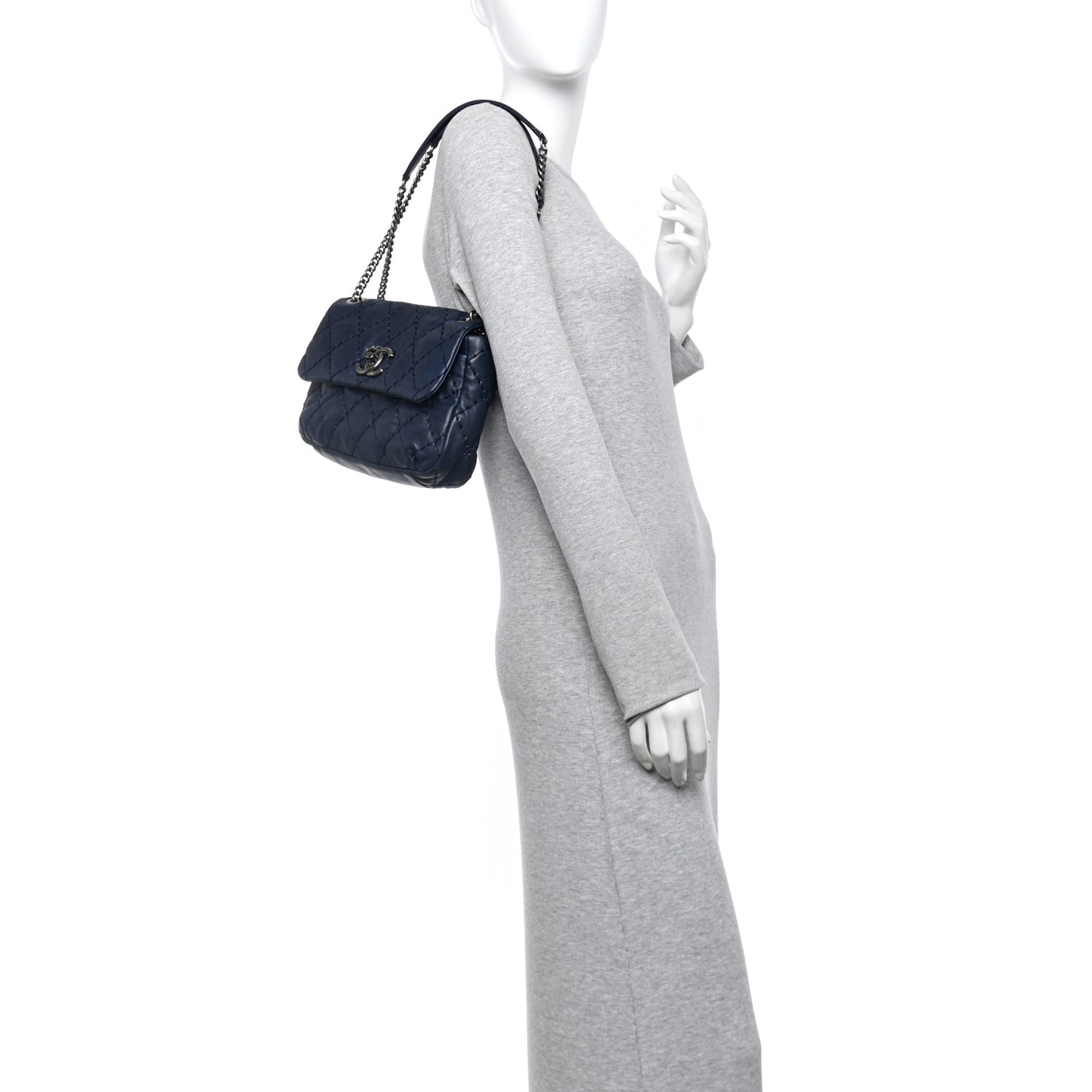 Calfskin Love Me Tender Flap Navy