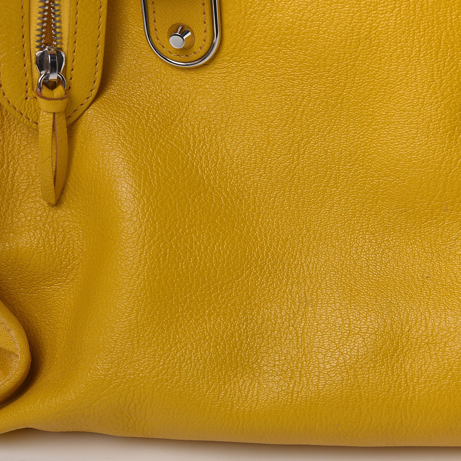 Balenciaga Chevre Silver Metallic Edge Hardware City Jaune Epi 10 of 20