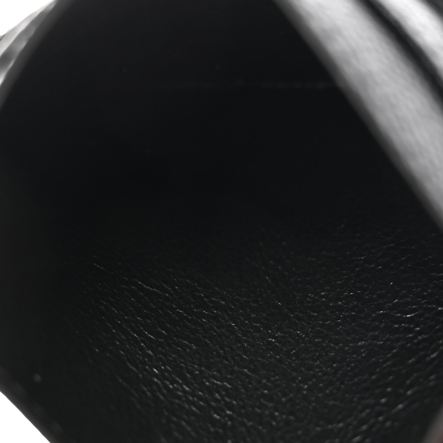 Saint Laurent Grain De Poudre Matelasse Chevron Monogram Credit Card Case Black 5 of 8